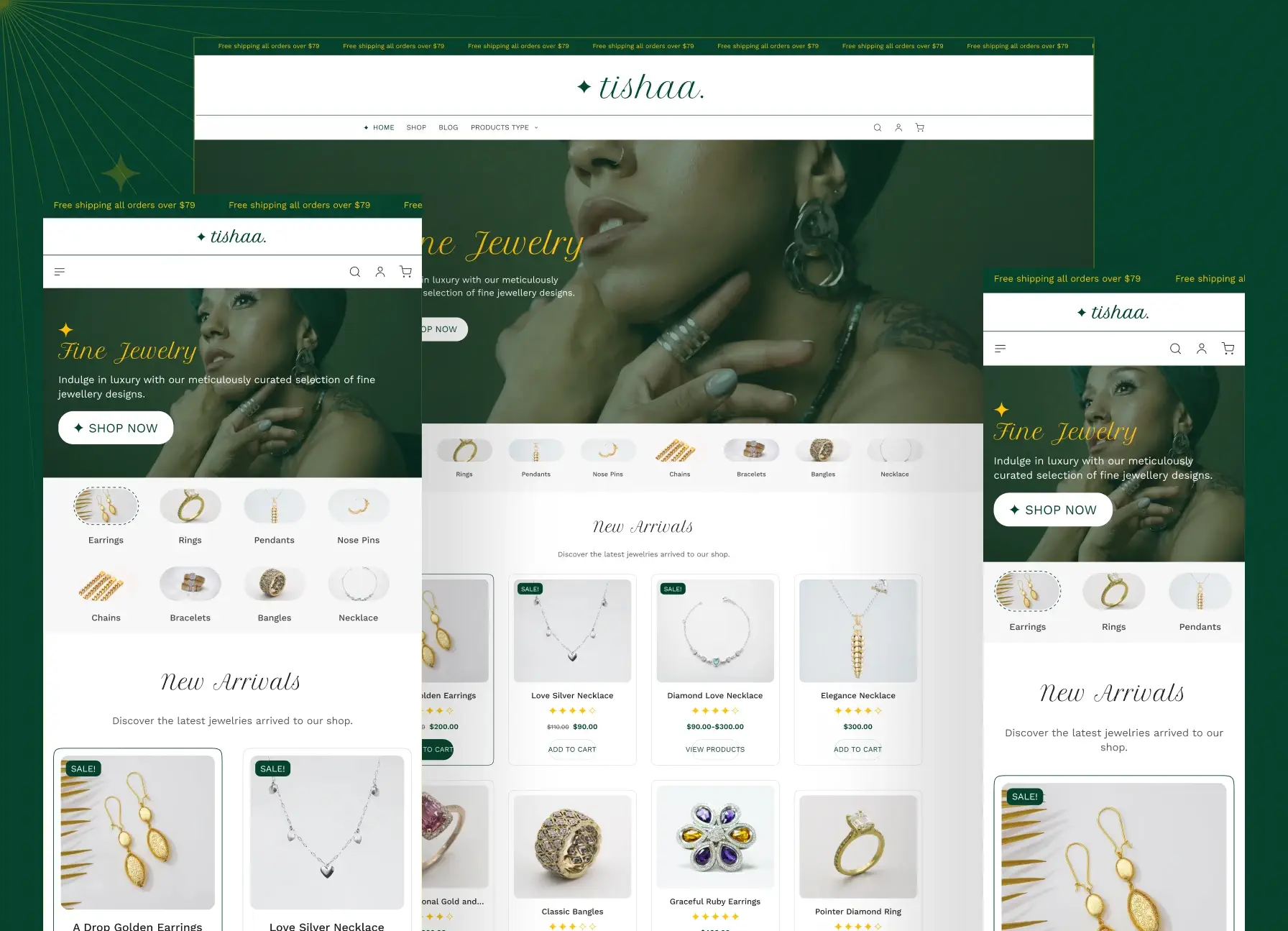 Tishaa WooCommerce theme